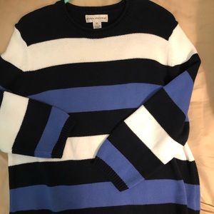 Evan-Picone Sweater. Bright Color Stripes.